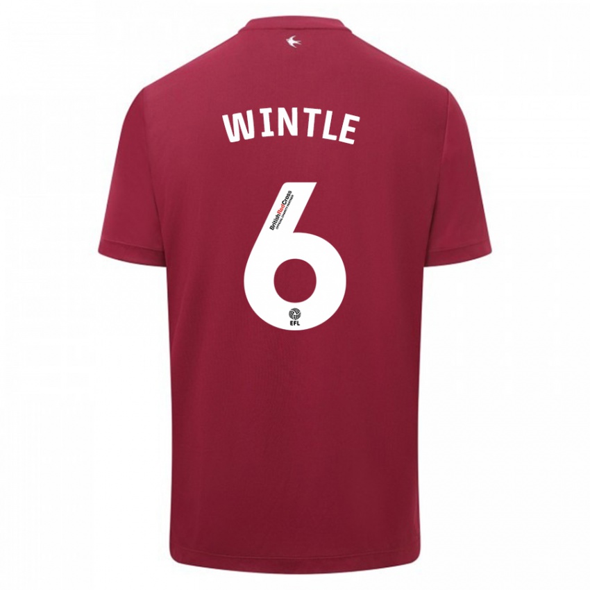 Kinder Ryan Wintle #6 Rot Auswärtstrikot Trikot 2023/24 T-Shirt Österreich