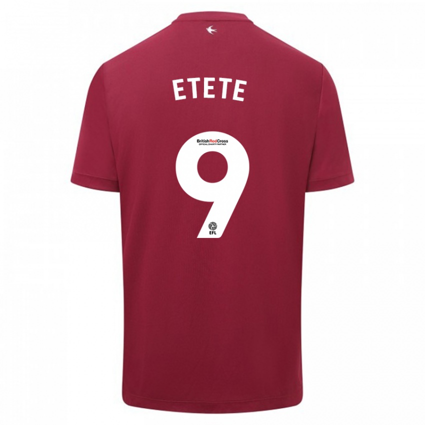 Kinder Kion Etete #9 Rot Auswärtstrikot Trikot 2023/24 T-Shirt Österreich