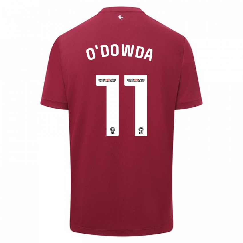 Kinder Callum O'dowda #11 Rot Auswärtstrikot Trikot 2023/24 T-Shirt Österreich