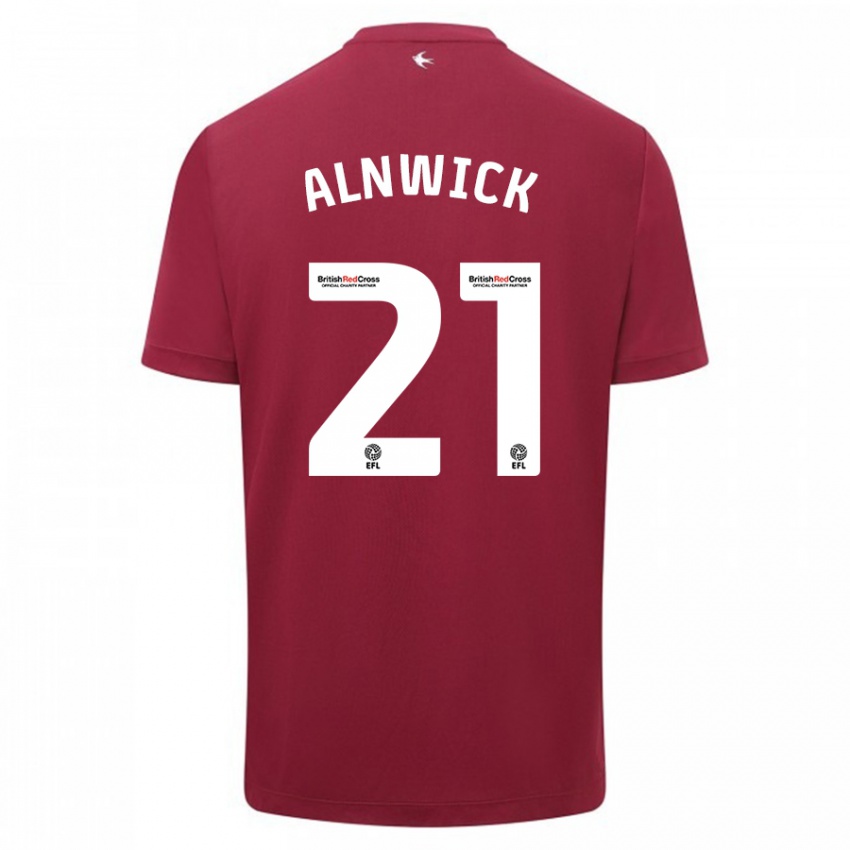 Kinder Jak Alnwick #21 Rot Auswärtstrikot Trikot 2023/24 T-Shirt Österreich