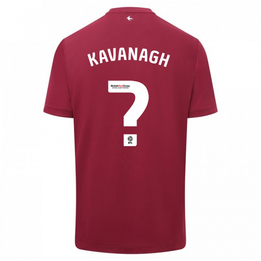 Kinder Ryan Kavanagh #0 Rot Auswärtstrikot Trikot 2023/24 T-Shirt Österreich