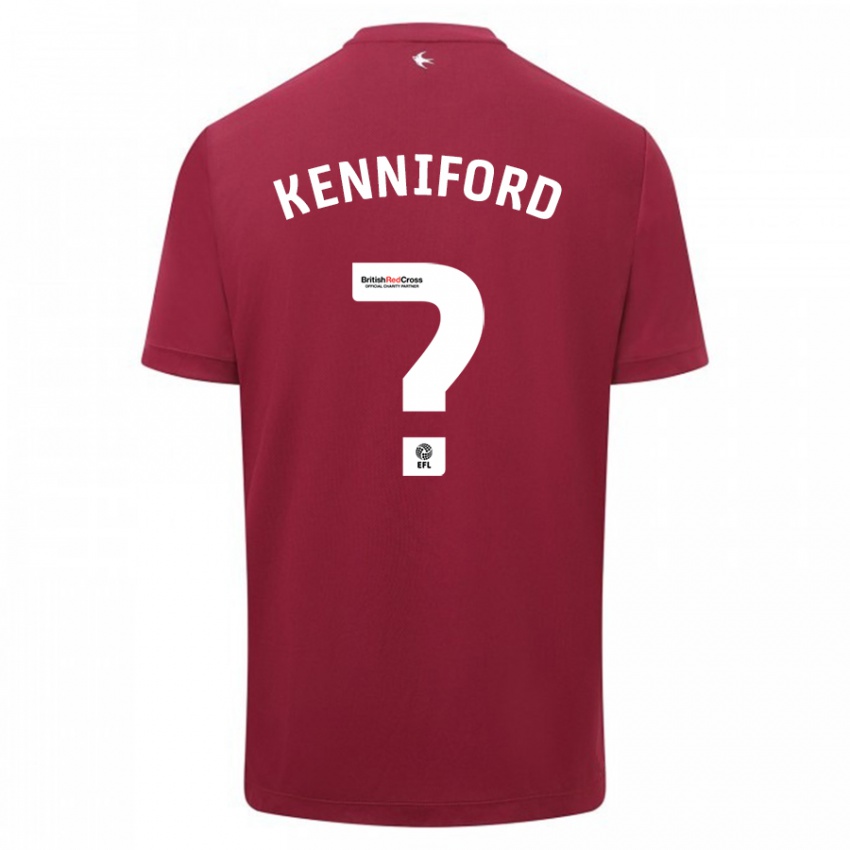 Kinder Kyle Kenniford #0 Rot Auswärtstrikot Trikot 2023/24 T-Shirt Österreich