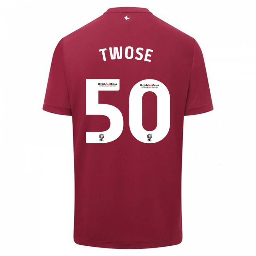 Kinder Cody Twose #50 Rot Auswärtstrikot Trikot 2023/24 T-Shirt Österreich