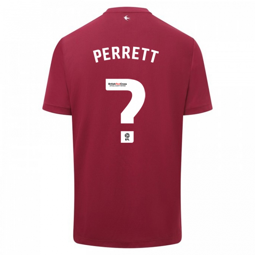 Kinder Troy Perrett #0 Rot Auswärtstrikot Trikot 2023/24 T-Shirt Österreich