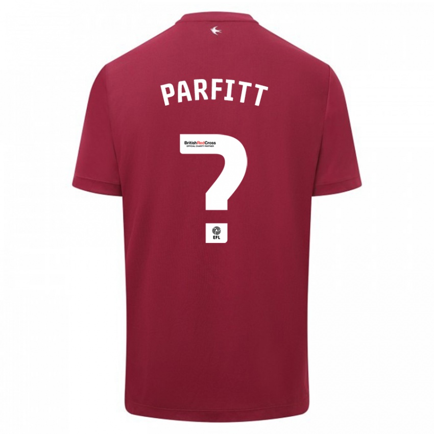 Kinder T-Jay Parfitt #0 Rot Auswärtstrikot Trikot 2023/24 T-Shirt Österreich