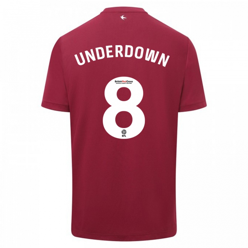 Kinder Kanisha Underdown #8 Rot Auswärtstrikot Trikot 2023/24 T-Shirt Österreich