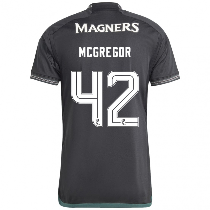 Kinder Callum Mcgregor #42 Schwarz Auswärtstrikot Trikot 2023/24 T-Shirt Österreich