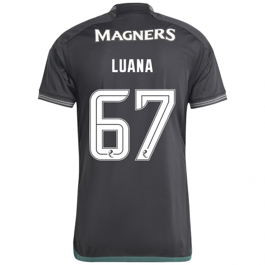 Kinder Luana Muñoz #67 Schwarz Auswärtstrikot Trikot 2023/24 T-Shirt Österreich