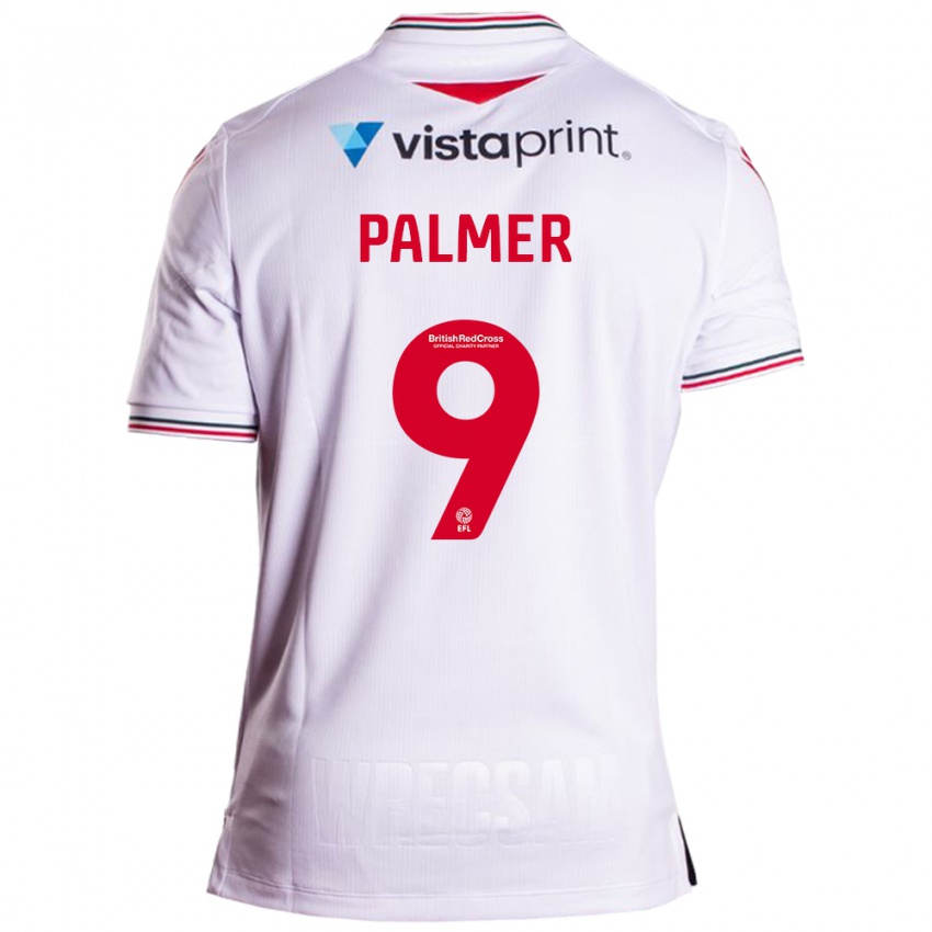 Kinder Ollie Palmer #9 Weiß Auswärtstrikot Trikot 2023/24 T-Shirt Österreich