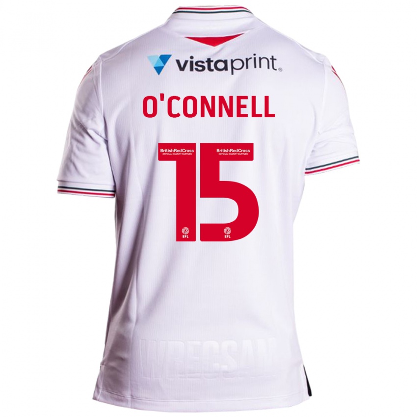 Kinder Eoghan O'connell #15 Weiß Auswärtstrikot Trikot 2023/24 T-Shirt Österreich