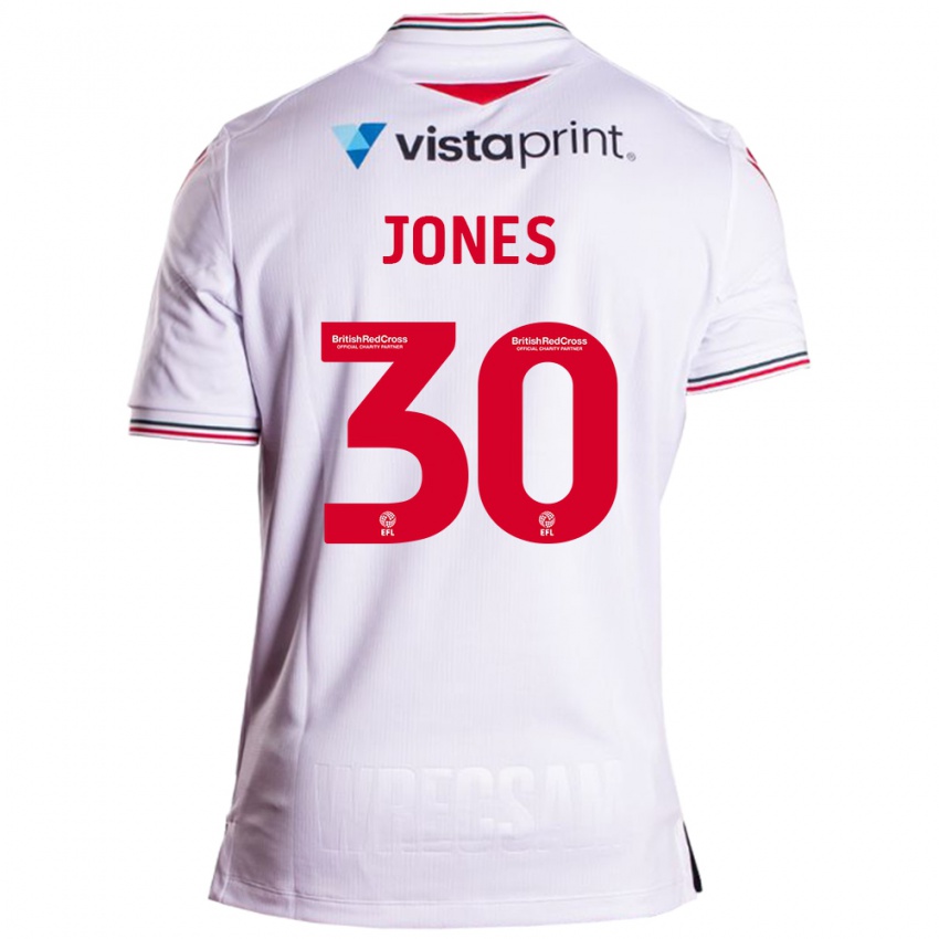 Kinder James Jones #30 Weiß Auswärtstrikot Trikot 2023/24 T-Shirt Österreich