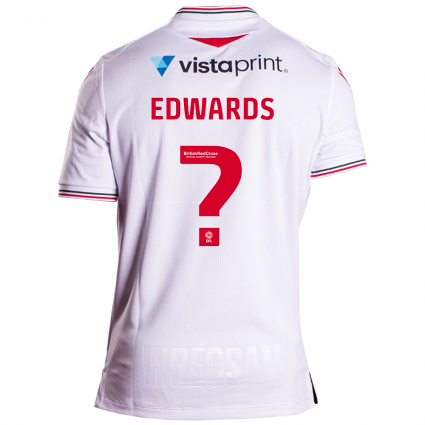 Kinder Callum Edwards #0 Weiß Auswärtstrikot Trikot 2023/24 T-Shirt Österreich