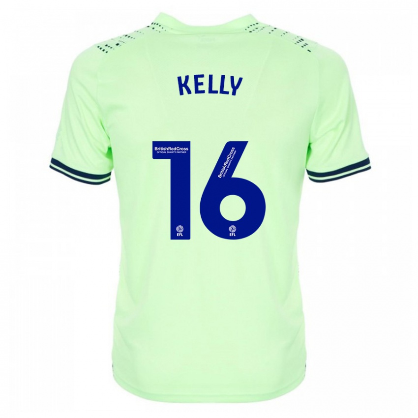 Kinder Martin Kelly #16 Marine Auswärtstrikot Trikot 2023/24 T-Shirt Österreich