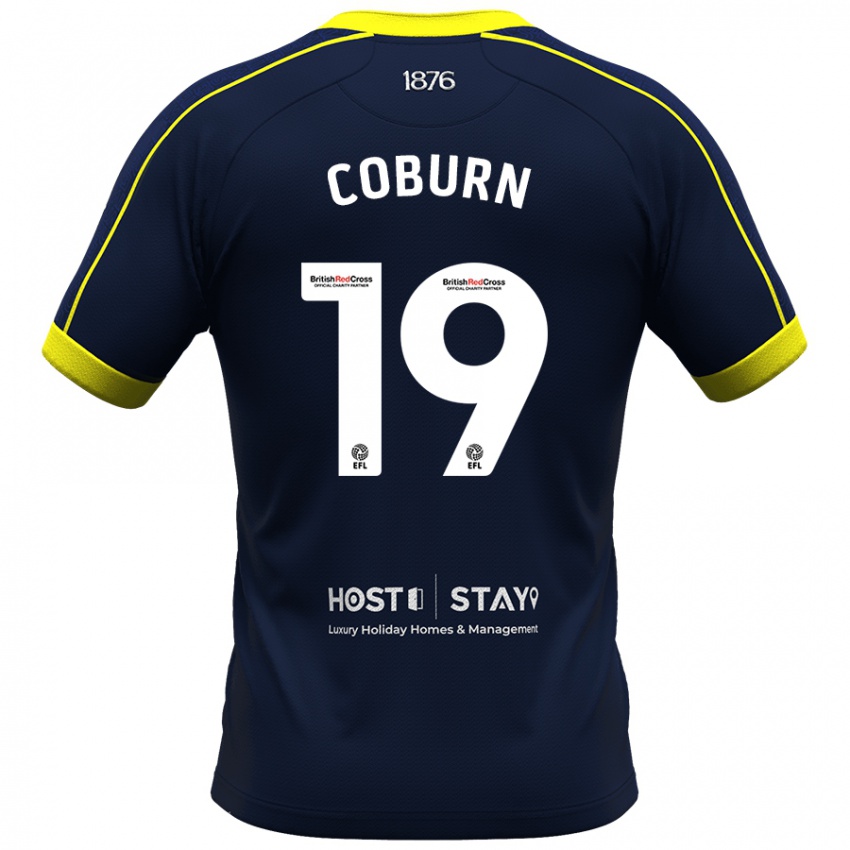 Kinder Josh Coburn #19 Marine Auswärtstrikot Trikot 2023/24 T-Shirt Österreich