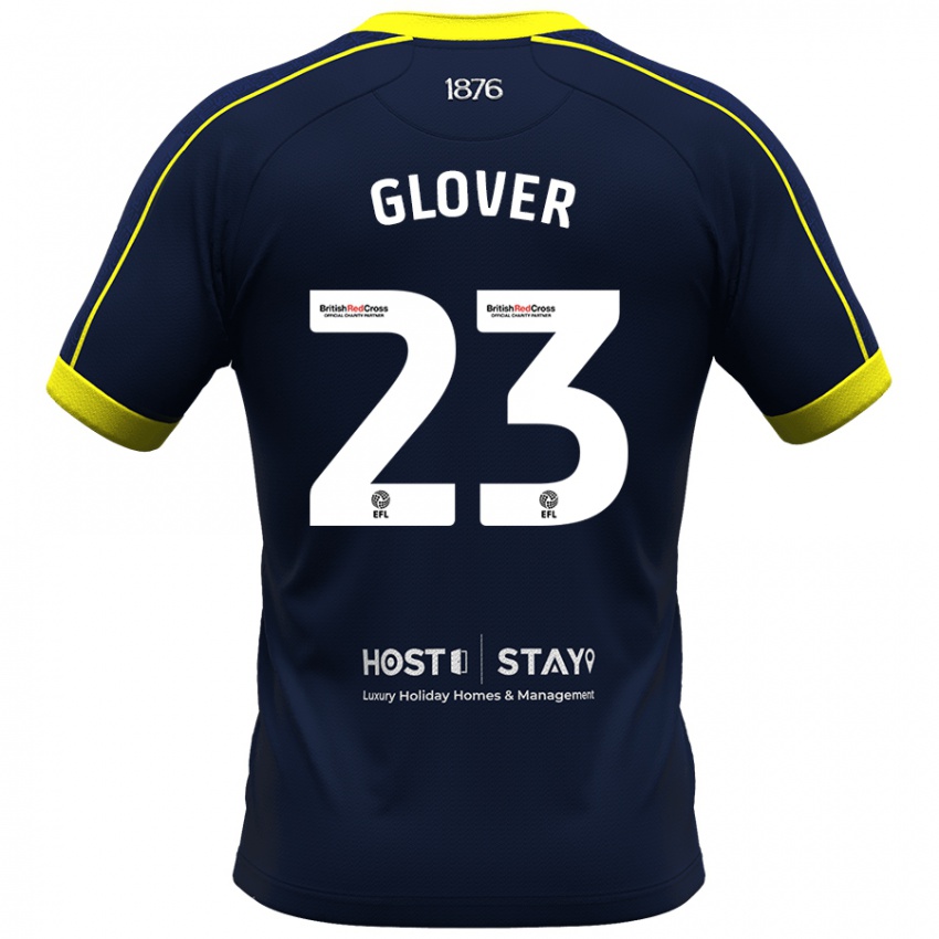 Kinder Tom Glover #23 Marine Auswärtstrikot Trikot 2023/24 T-Shirt Österreich