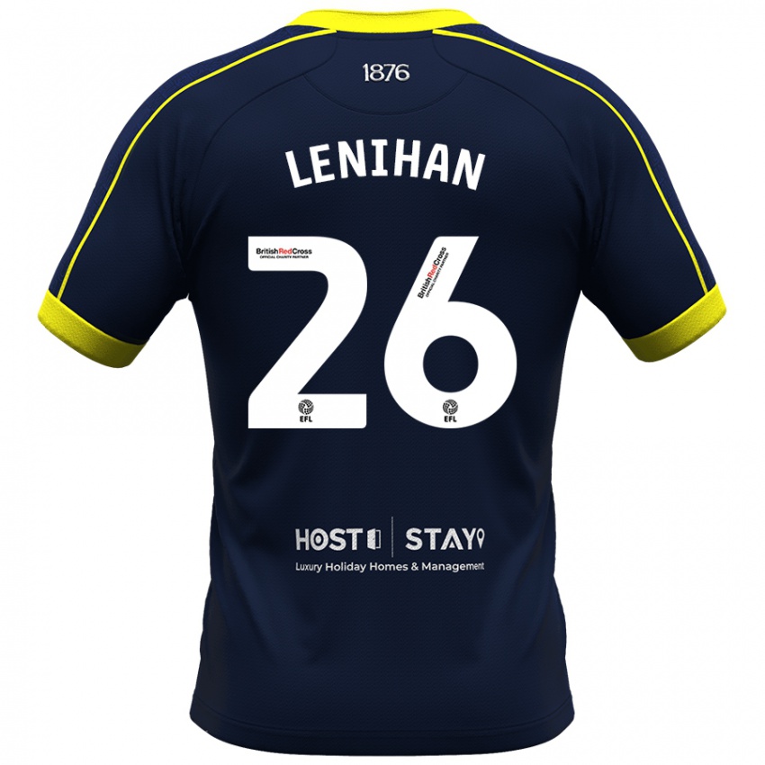 Kinder Darragh Lenihan #26 Marine Auswärtstrikot Trikot 2023/24 T-Shirt Österreich