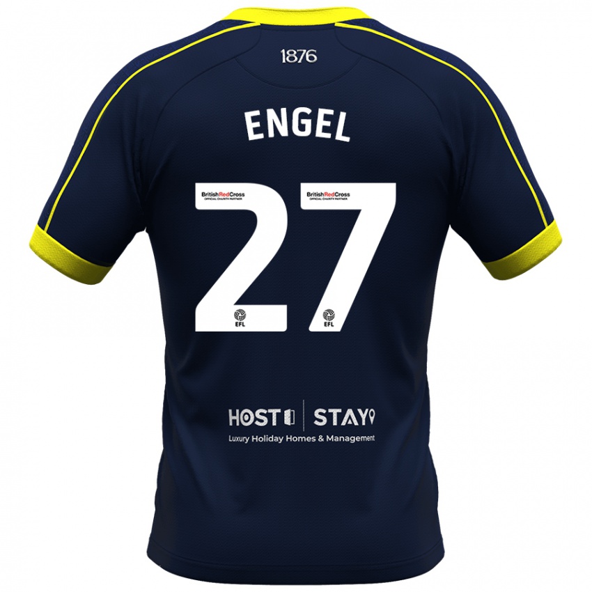 Kinder Lukas Engel #27 Marine Auswärtstrikot Trikot 2023/24 T-Shirt Österreich