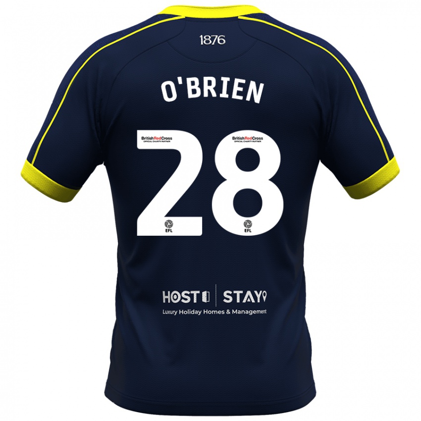 Kinder Lewis O'brien #28 Marine Auswärtstrikot Trikot 2023/24 T-Shirt Österreich