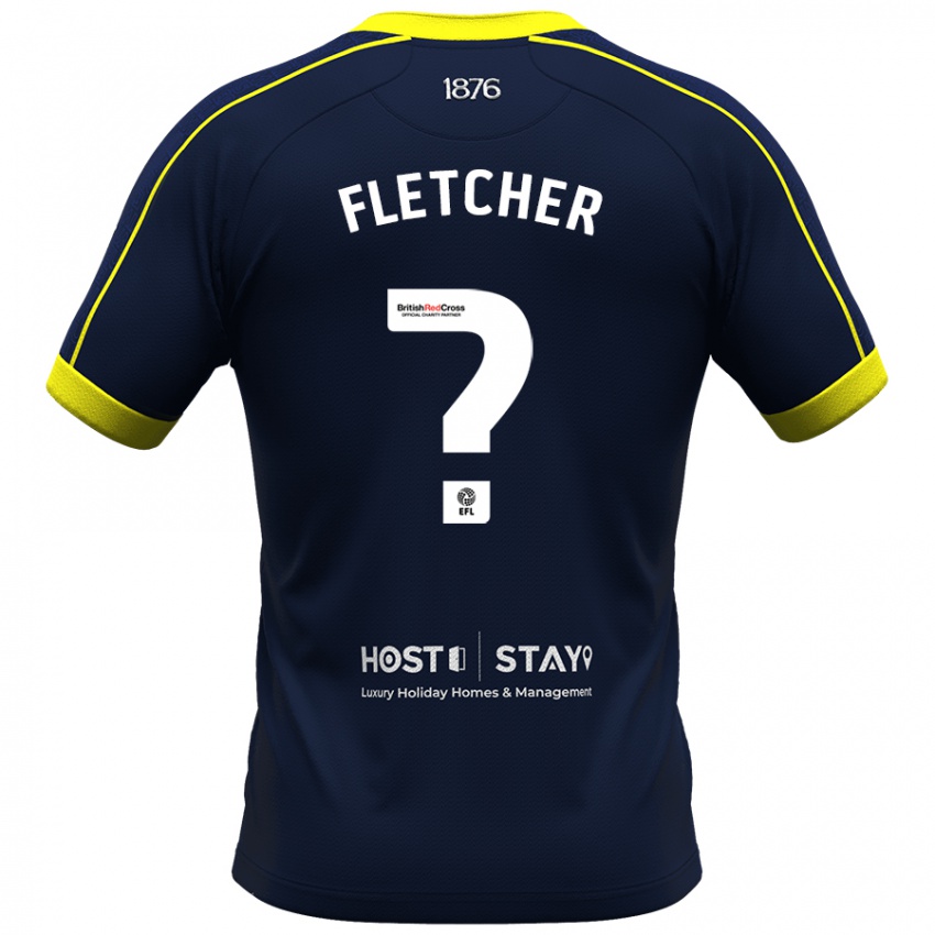 Kinder Isaac Fletcher #0 Marine Auswärtstrikot Trikot 2023/24 T-Shirt Österreich