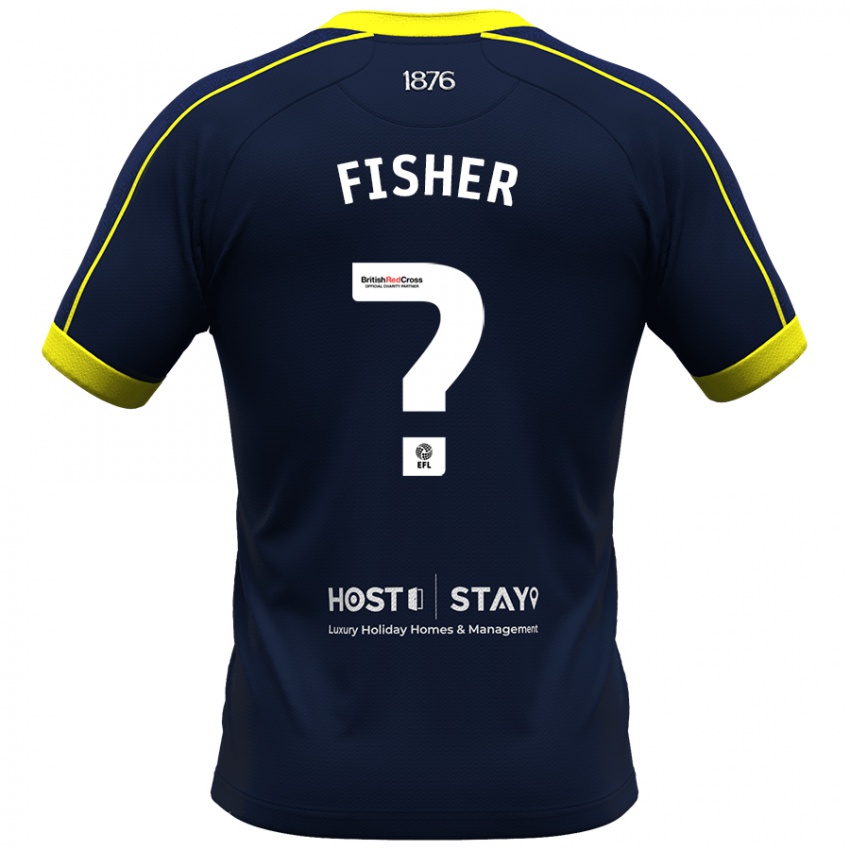 Kinder Nathan Fisher #0 Marine Auswärtstrikot Trikot 2023/24 T-Shirt Österreich