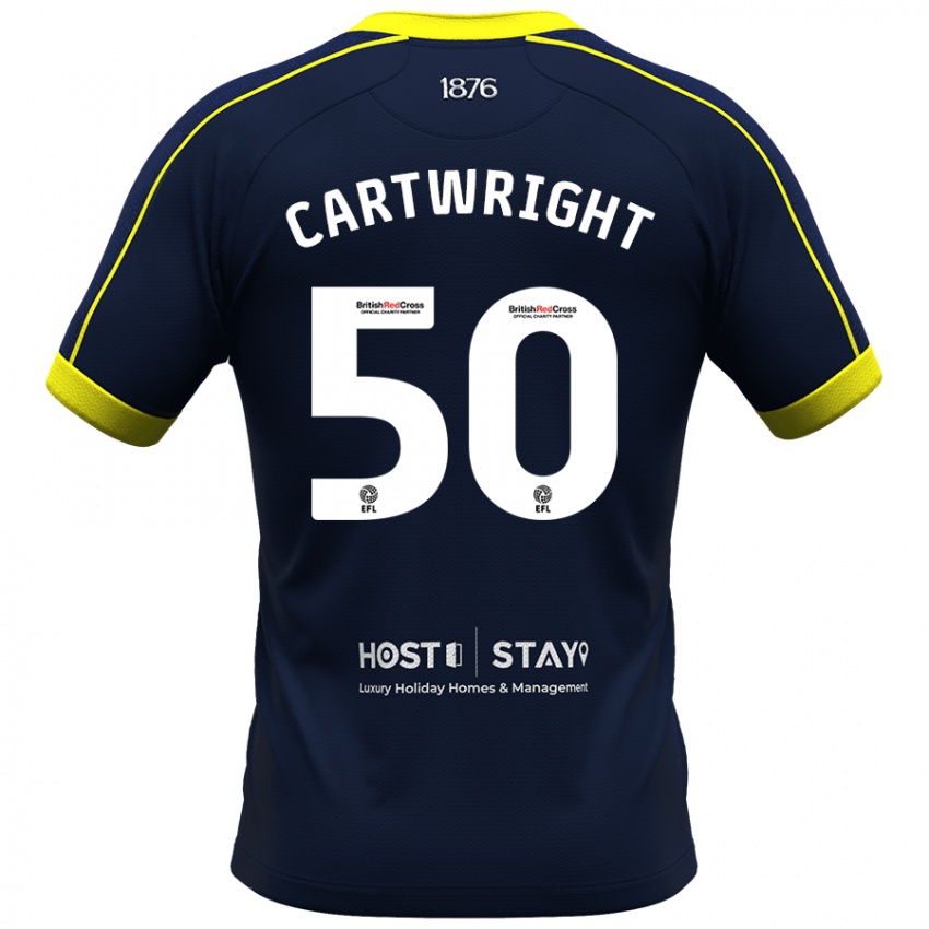 Kinder Fin Cartwright #50 Marine Auswärtstrikot Trikot 2023/24 T-Shirt Österreich