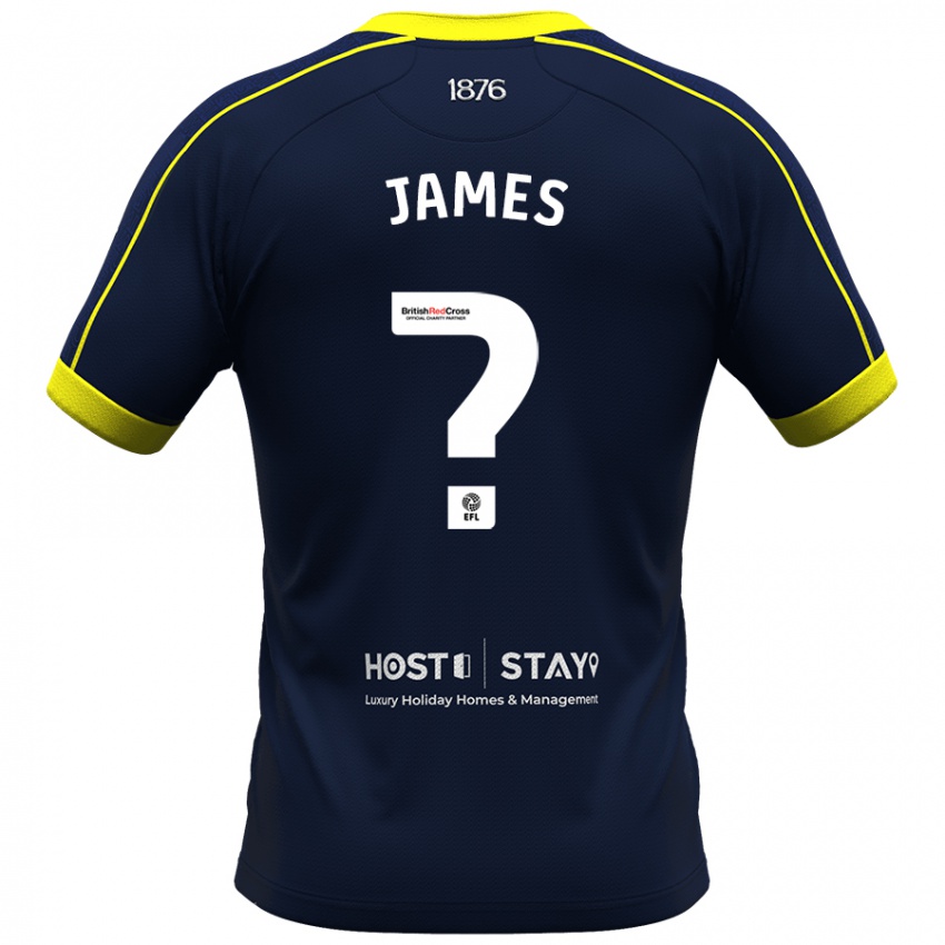 Kinder Daniel James #0 Marine Auswärtstrikot Trikot 2023/24 T-Shirt Österreich