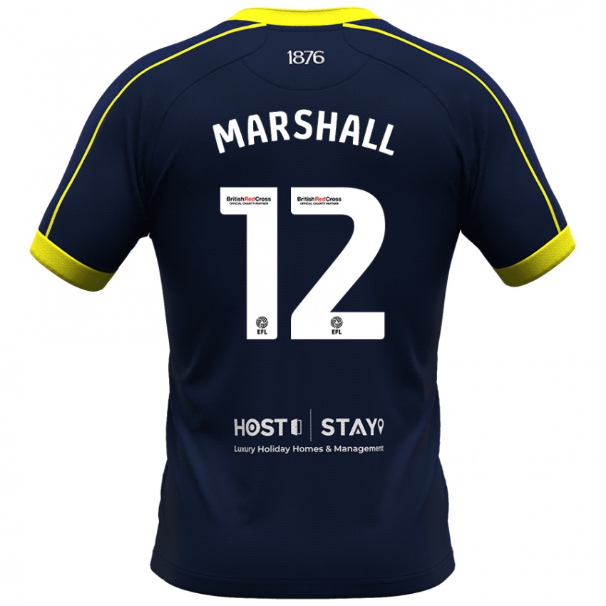 Kinder Eve Marshall #12 Marine Auswärtstrikot Trikot 2023/24 T-Shirt Österreich