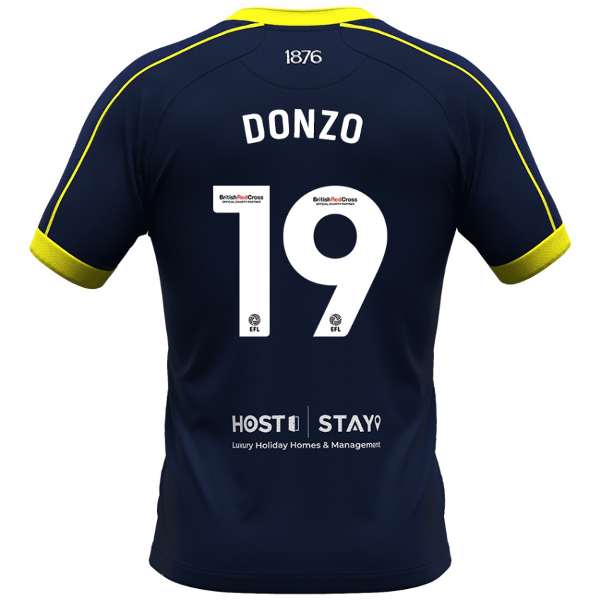 Kinder Jolie Donzo #19 Marine Auswärtstrikot Trikot 2023/24 T-Shirt Österreich