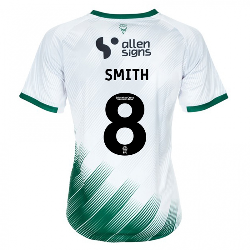 Kinder Alistair Smith #8 Weiß Auswärtstrikot Trikot 2023/24 T-Shirt Österreich