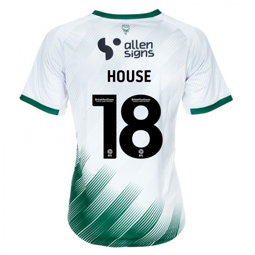 Kinder Ben House #18 Weiß Auswärtstrikot Trikot 2023/24 T-Shirt Österreich