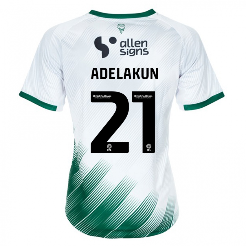 Kinder Hakeeb Adelakun #21 Weiß Auswärtstrikot Trikot 2023/24 T-Shirt Österreich