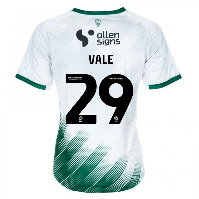 Kinder Jack Vale #29 Weiß Auswärtstrikot Trikot 2023/24 T-Shirt Österreich