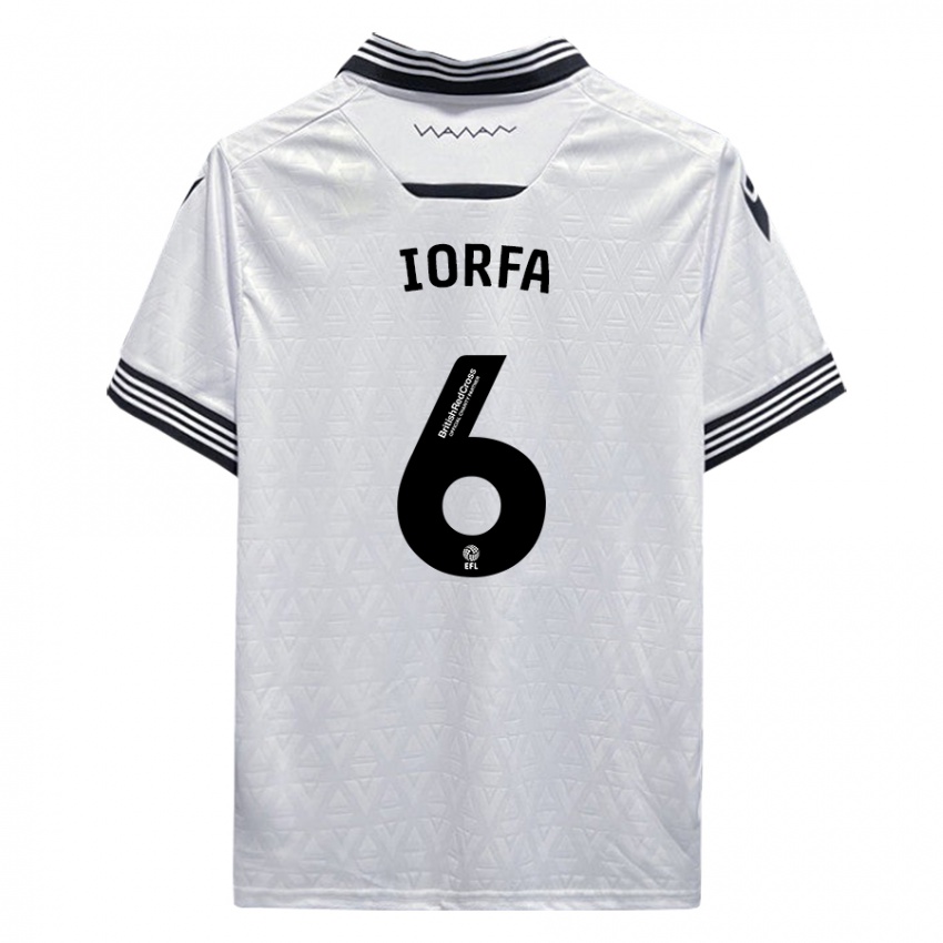 Kinder Dominic Iorfa #6 Weiß Auswärtstrikot Trikot 2023/24 T-Shirt Österreich