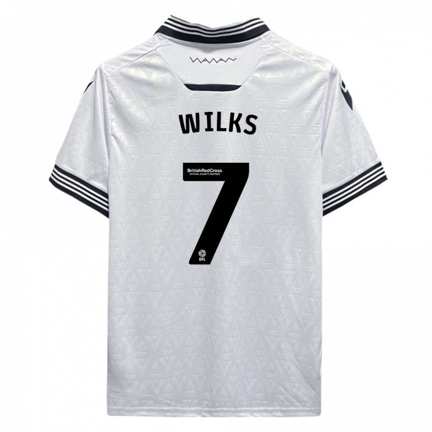 Kinder Mallik Wilks #7 Weiß Auswärtstrikot Trikot 2023/24 T-Shirt Österreich