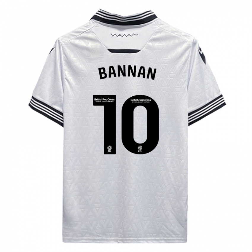 Kinder Barry Bannan #10 Weiß Auswärtstrikot Trikot 2023/24 T-Shirt Österreich