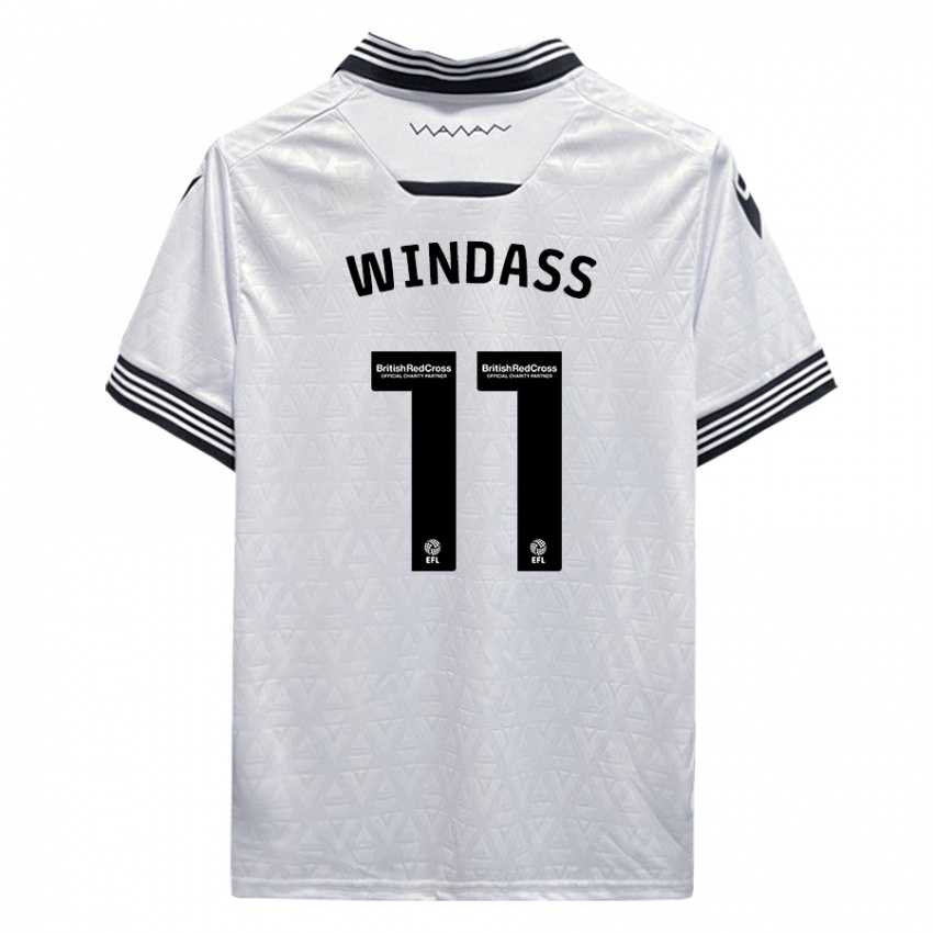 Kinder Josh Windass #11 Weiß Auswärtstrikot Trikot 2023/24 T-Shirt Österreich