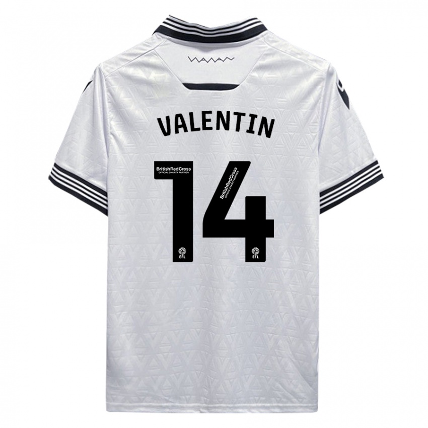 Kinder Pol Valentín #14 Weiß Auswärtstrikot Trikot 2023/24 T-Shirt Österreich