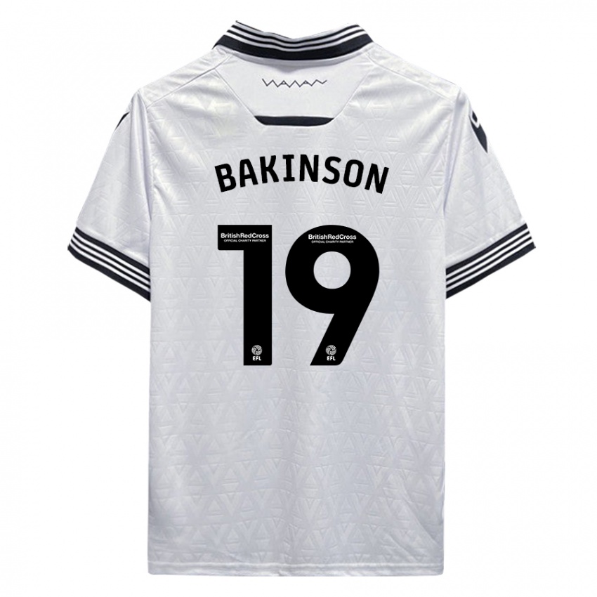 Kinder Tyreeq Bakinson #19 Weiß Auswärtstrikot Trikot 2023/24 T-Shirt Österreich