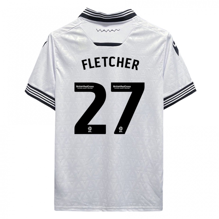 Kinder Ashley Fletcher #27 Weiß Auswärtstrikot Trikot 2023/24 T-Shirt Österreich