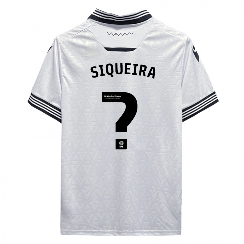 Kinder Guilherme Siqueira #0 Weiß Auswärtstrikot Trikot 2023/24 T-Shirt Österreich