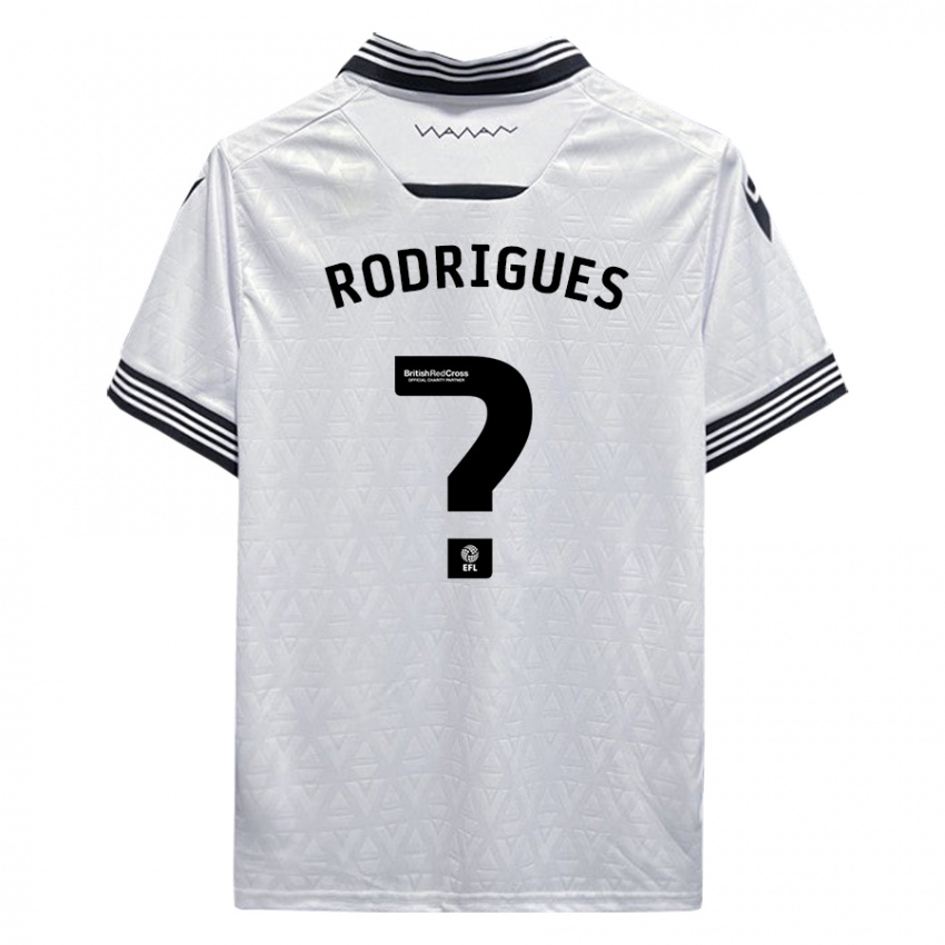 Kinder Carlos Rodrigues #0 Weiß Auswärtstrikot Trikot 2023/24 T-Shirt Österreich