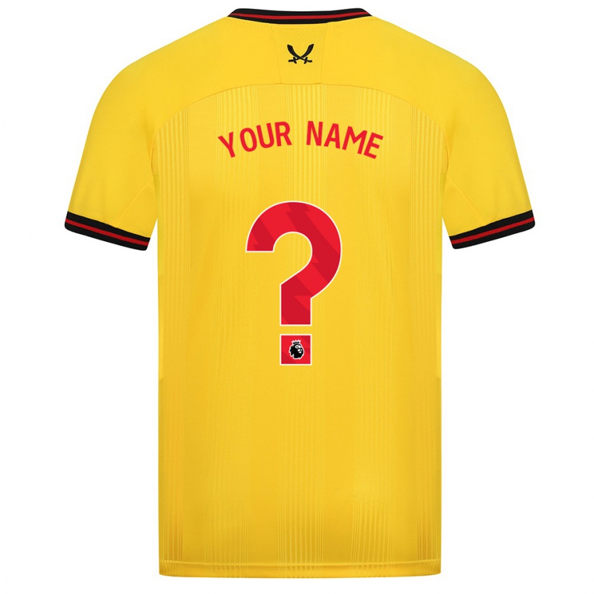Kinder Ihren Namen #0 Gelb Auswärtstrikot Trikot 2023/24 T-Shirt Österreich
