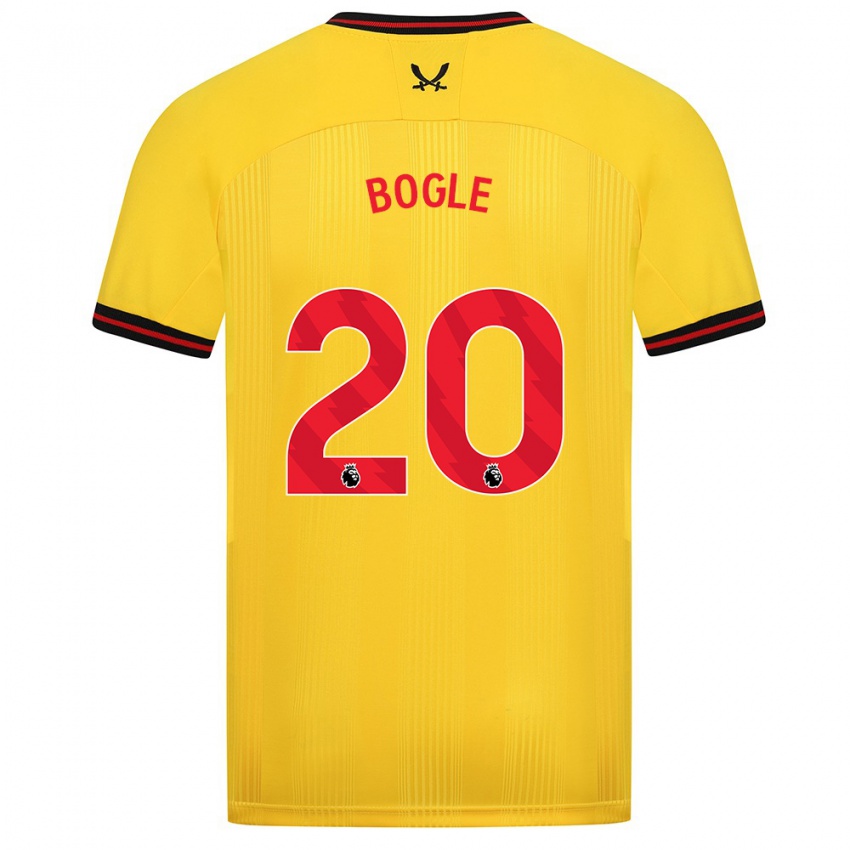 Kinder Jayden Bogle #20 Gelb Auswärtstrikot Trikot 2023/24 T-Shirt Österreich