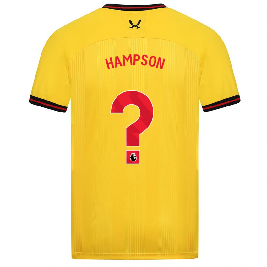 Kinder Owen Hampson #0 Gelb Auswärtstrikot Trikot 2023/24 T-Shirt Österreich