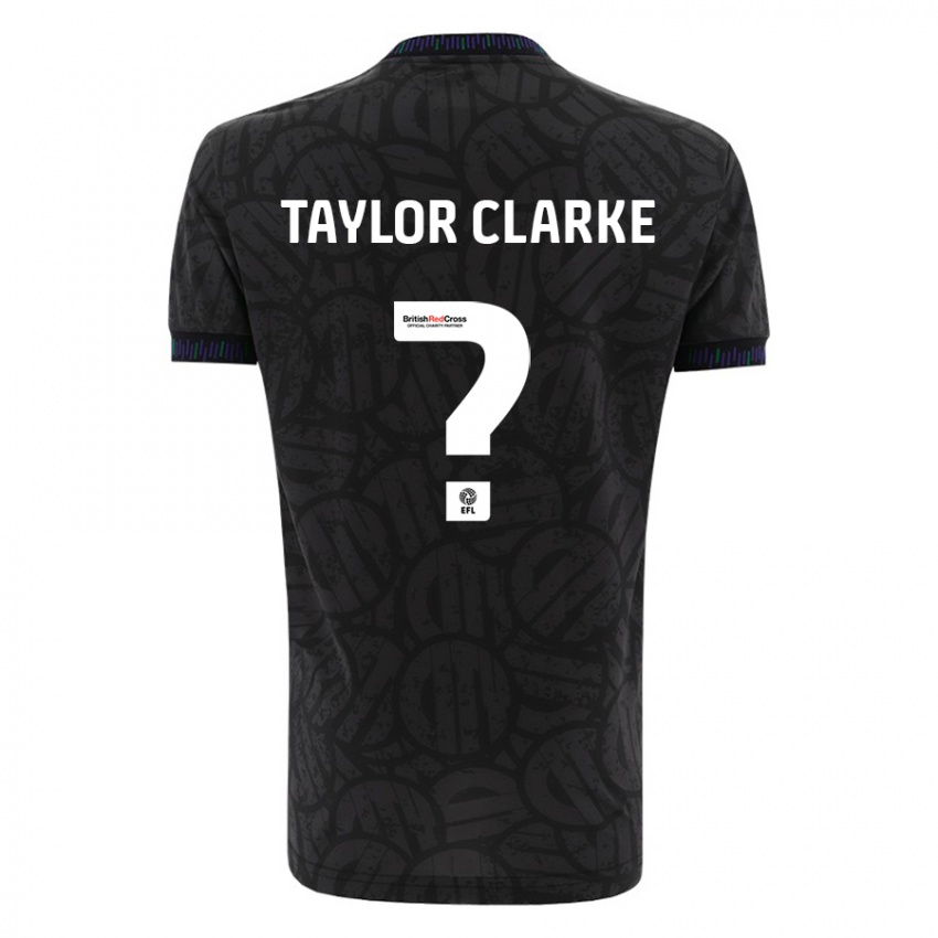 Kinder Omar Taylor-Clarke #0 Schwarz Auswärtstrikot Trikot 2023/24 T-Shirt Österreich