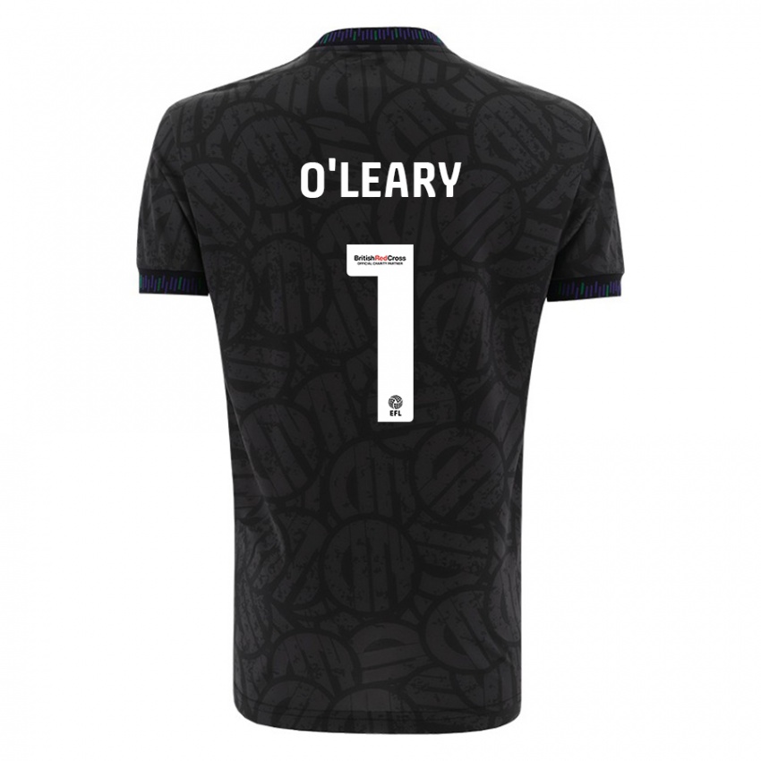 Kinder Max O'leary #1 Schwarz Auswärtstrikot Trikot 2023/24 T-Shirt Österreich