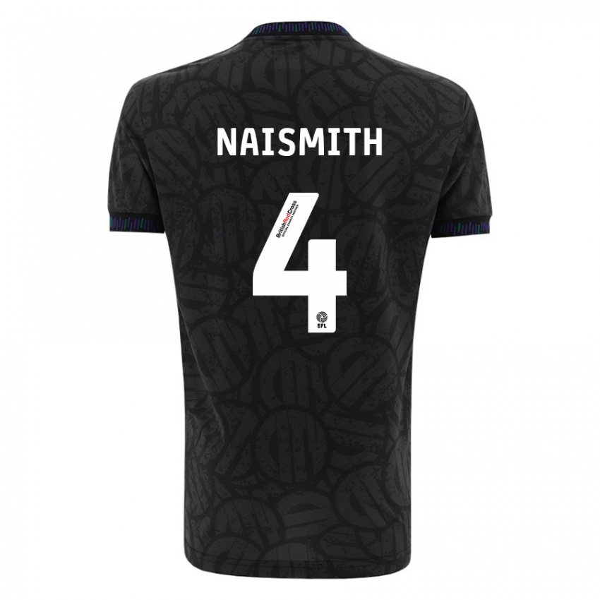 Kinder Kal Naismith #4 Schwarz Auswärtstrikot Trikot 2023/24 T-Shirt Österreich