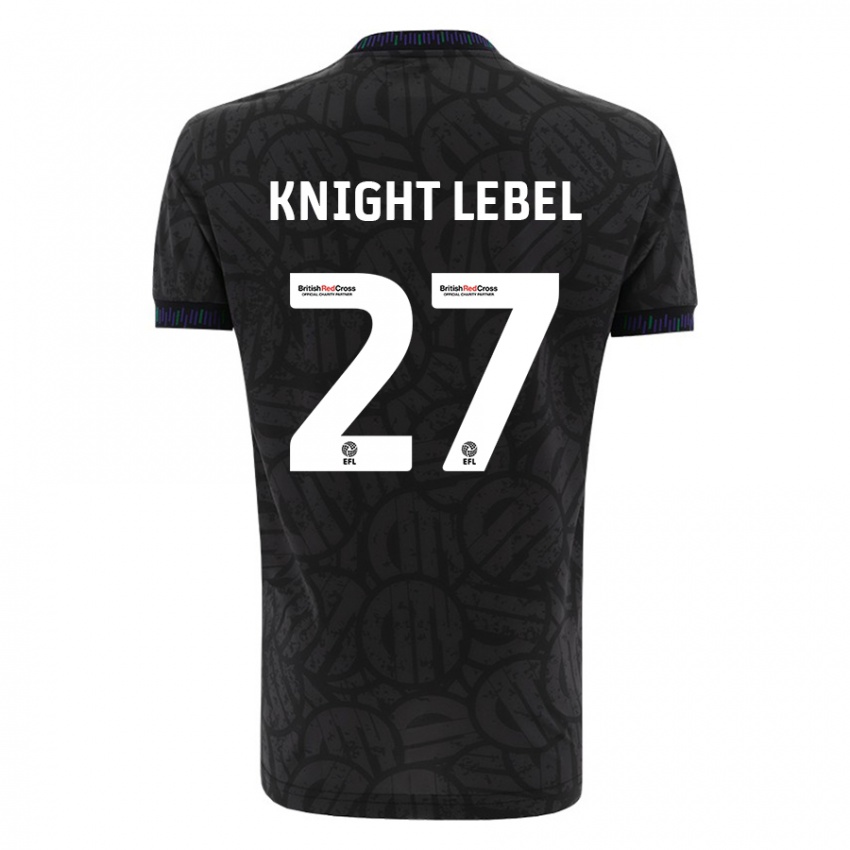 Kinder Jamie Knight-Lebel #27 Schwarz Auswärtstrikot Trikot 2023/24 T-Shirt Österreich