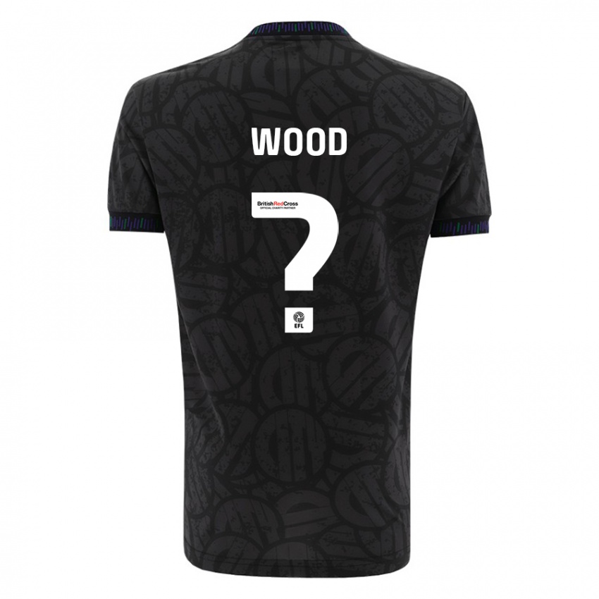 Kinder Callum Wood #0 Schwarz Auswärtstrikot Trikot 2023/24 T-Shirt Österreich