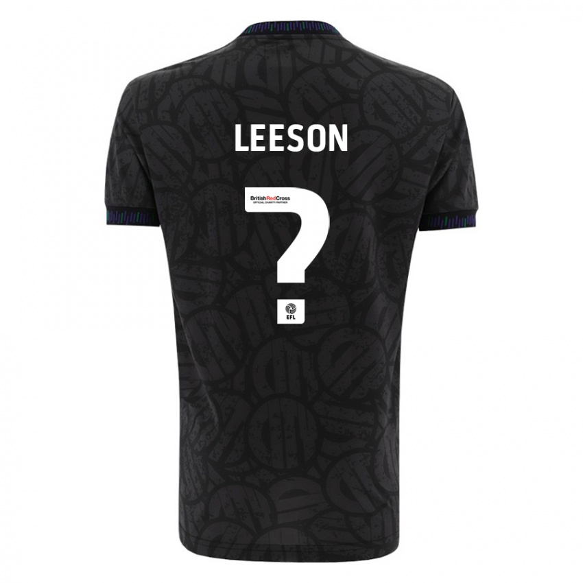 Kinder Harry Leeson #0 Schwarz Auswärtstrikot Trikot 2023/24 T-Shirt Österreich